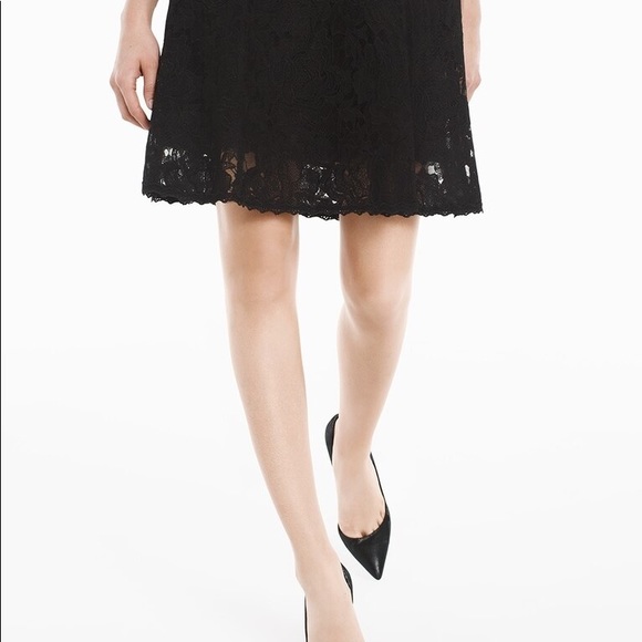 White House Black Market Lace Fit and Flare Dress - Picture 4 of 9